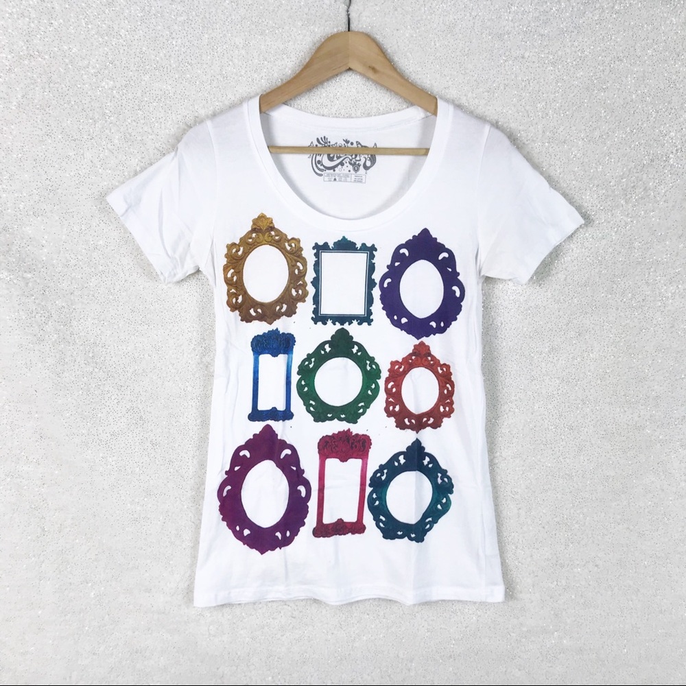 Modcloth Five Crown Graphic Frames Tee Shirt, Sz S